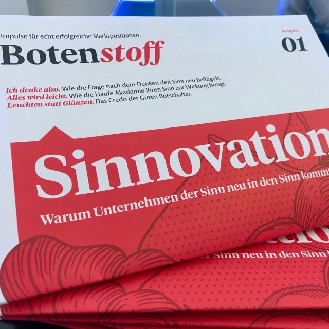 Botenstoff &ndash; Das Magazin f&uuml;r sinnstiftende Markenf&uuml;hrung.